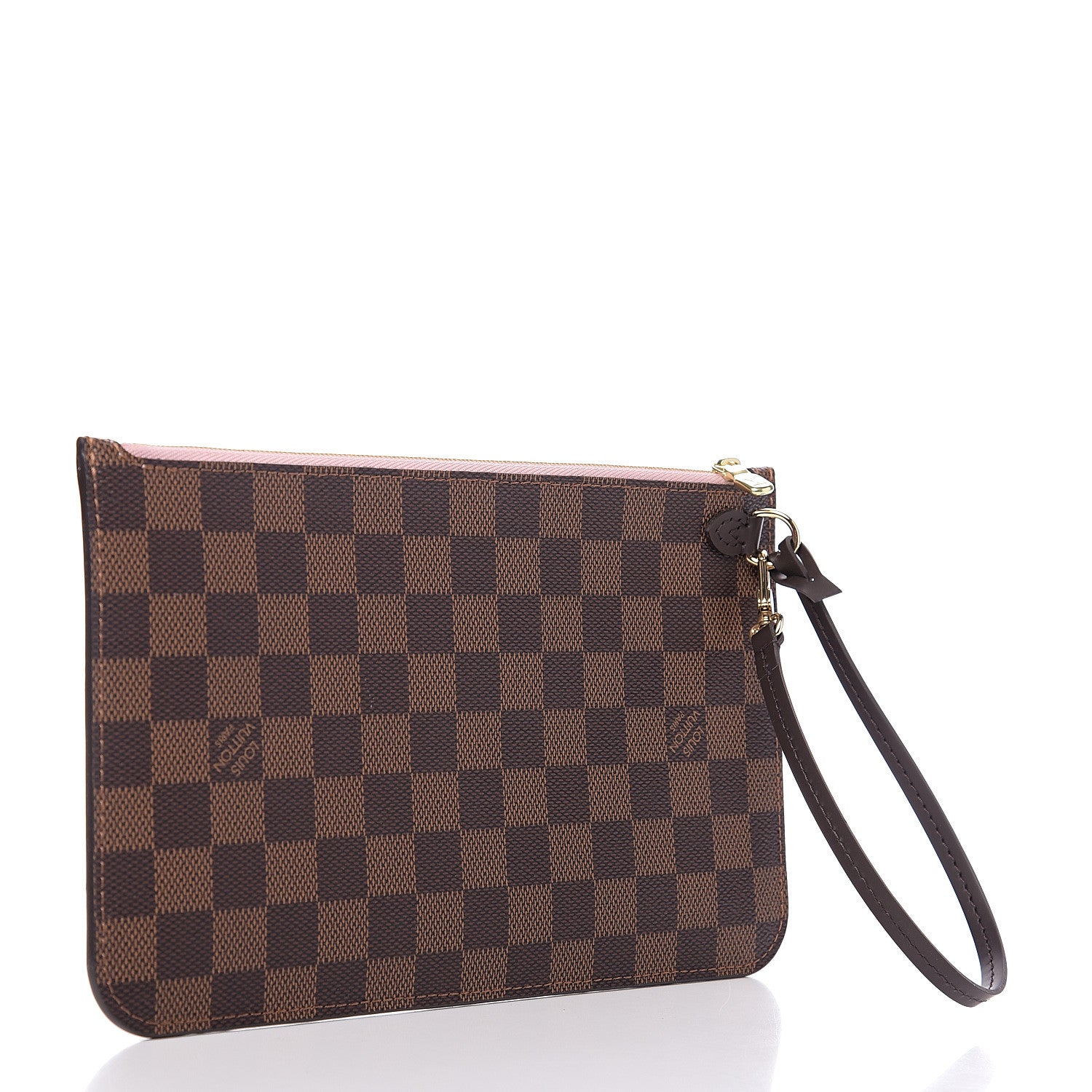 Louis Vuitton Damier Ebene Neverfull MM GM Pochette Rose Ballerine 2 of 6
