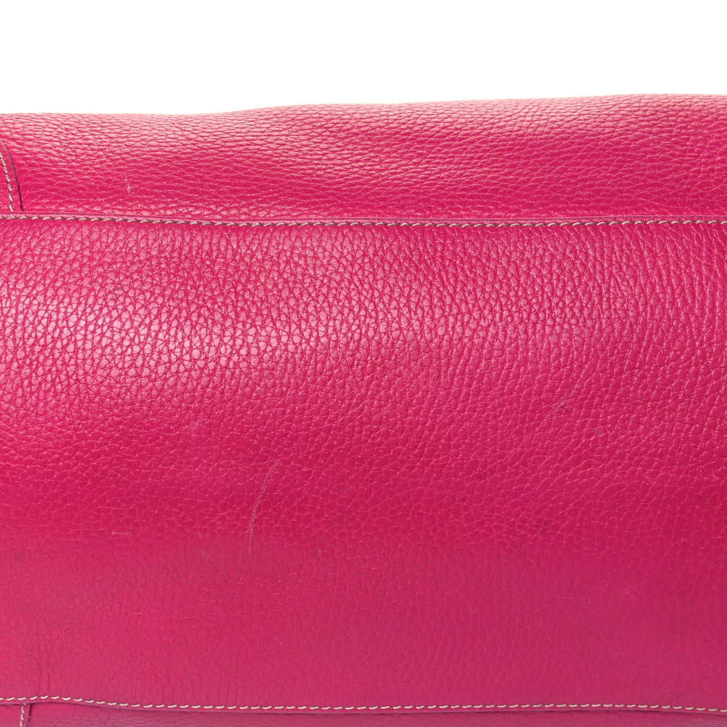 Grainy Calfskin Shoulder Bag Pink