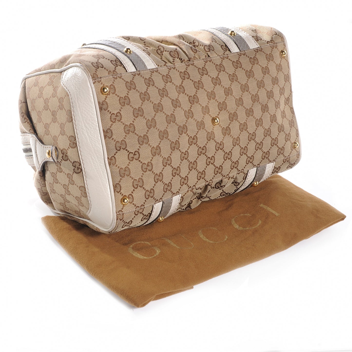 Monogram Interlocking Medium Boston White
