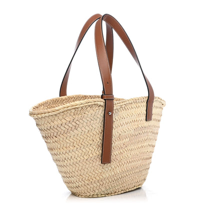 Loewe Raffia Basket Tote Bag Natural Tan 2 of 4