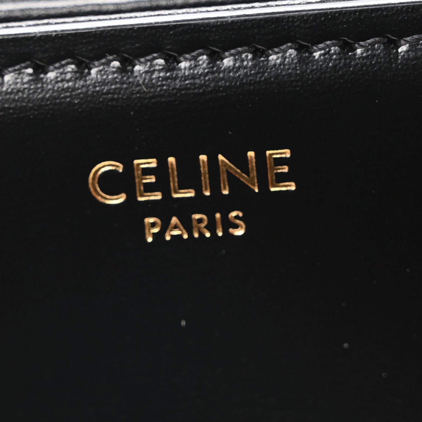 Shiny Calfskin Medium Triomphe Black