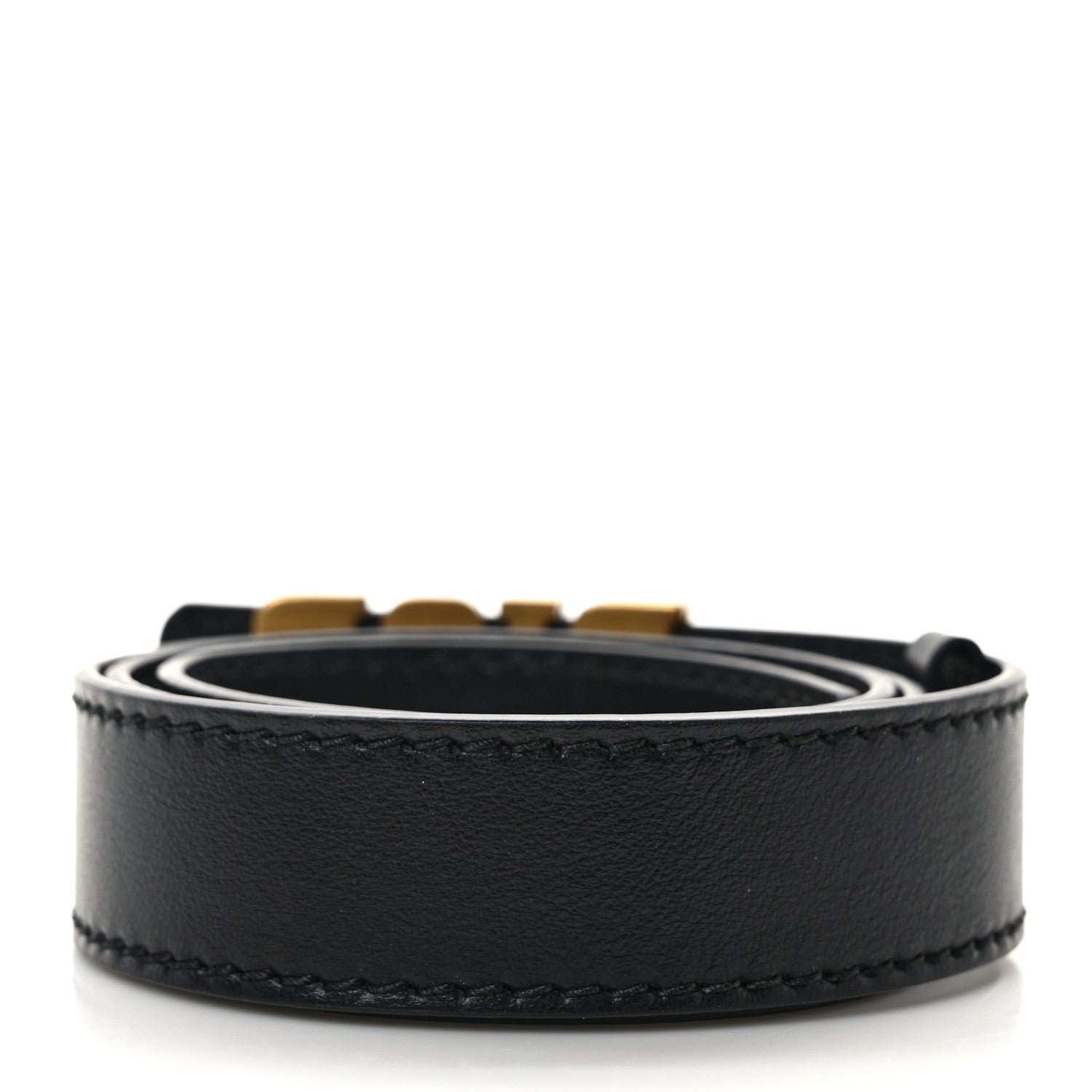 Christian Dior Calfskin D Fence Belt 75 30 Black 2 of 5