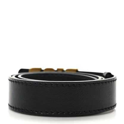 Christian Dior Calfskin D Fence Belt 75 30 Black 2 of 5
