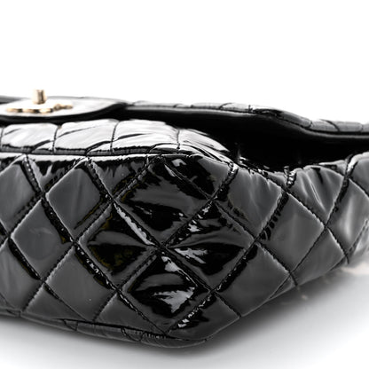 Chanel Patent Quilted Jumbo Single Flap Black 9 of 11