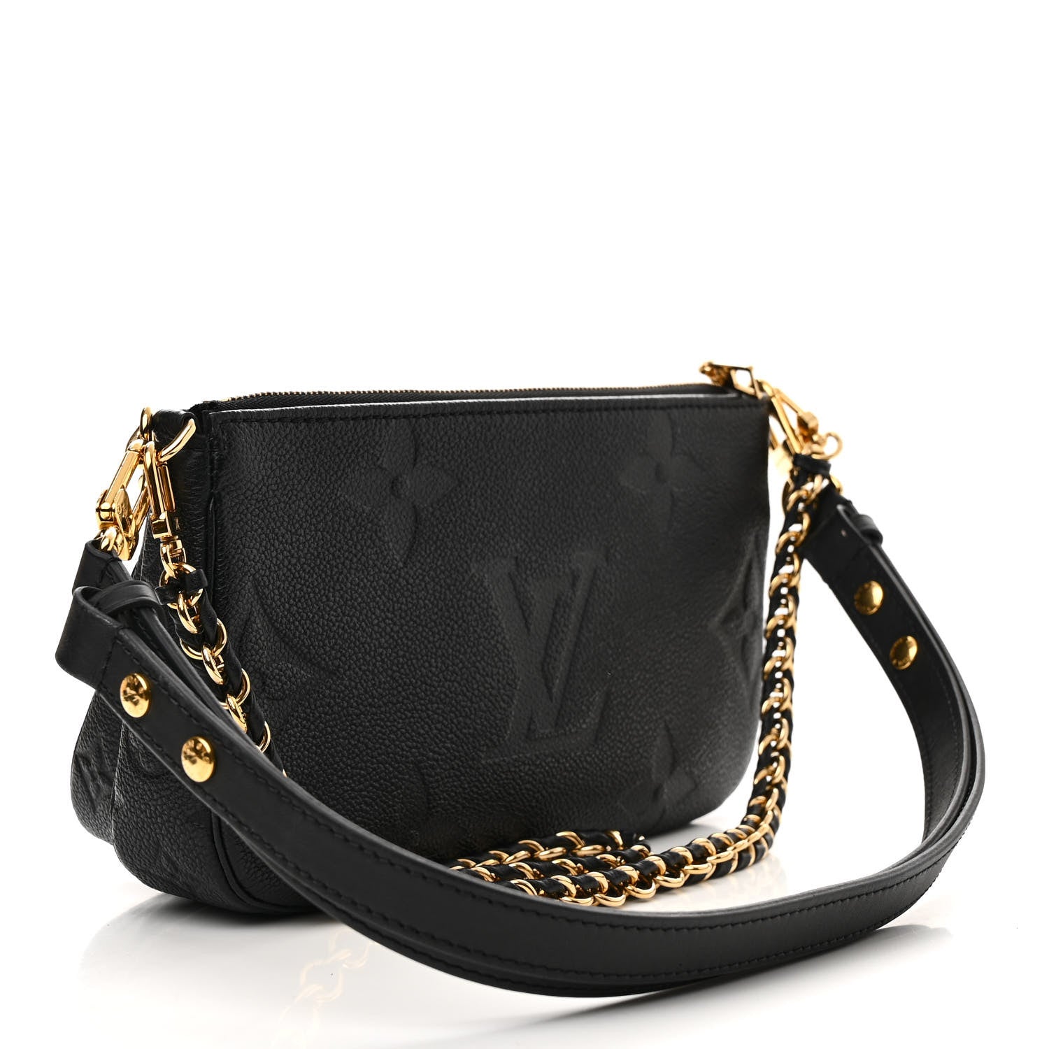 Louis Vuitton Empreinte Monogram Giant Multi Pochette Accessories Black 3 of 12