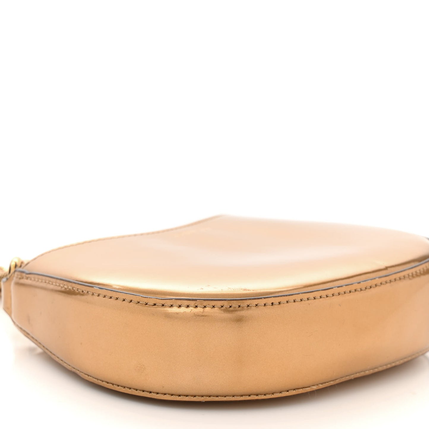 Metallic Calfskin Nano Cat Hobo Gold