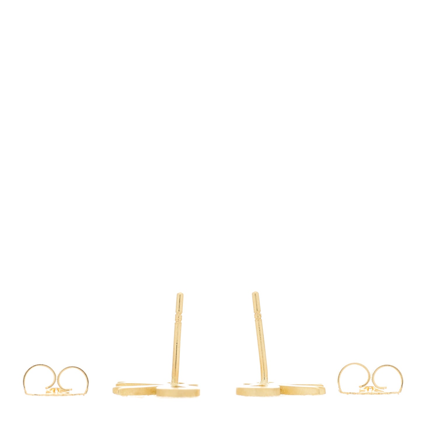 18K Yellow Gold Diamond Pave Bow Stud Earrings