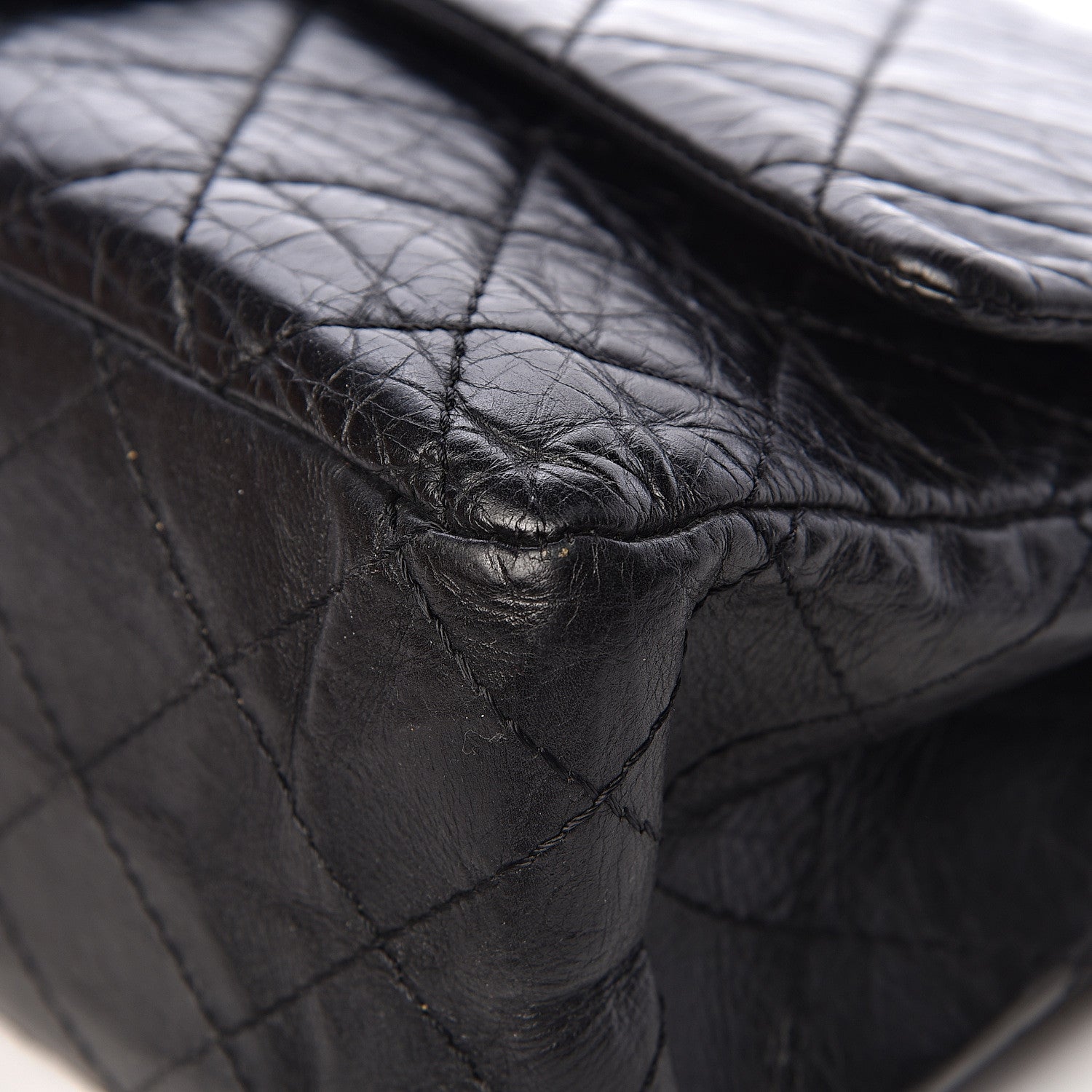 Chanel Aged Calfskin Quilted 2.55 Reissue 227 Flap Black 12 of 15