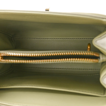 Celine Satinated Calfskin Mini 16 Top Handle Bag Almond Green 5 of 8