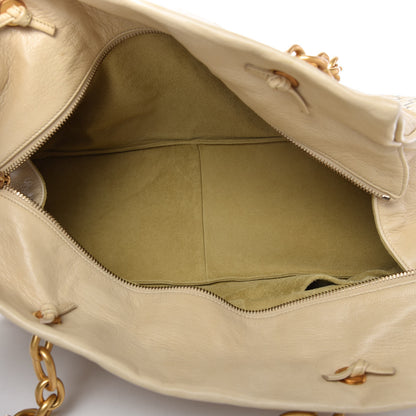 Bottega Veneta Goatskin Intrecciato Satchel Beige 5 of 11