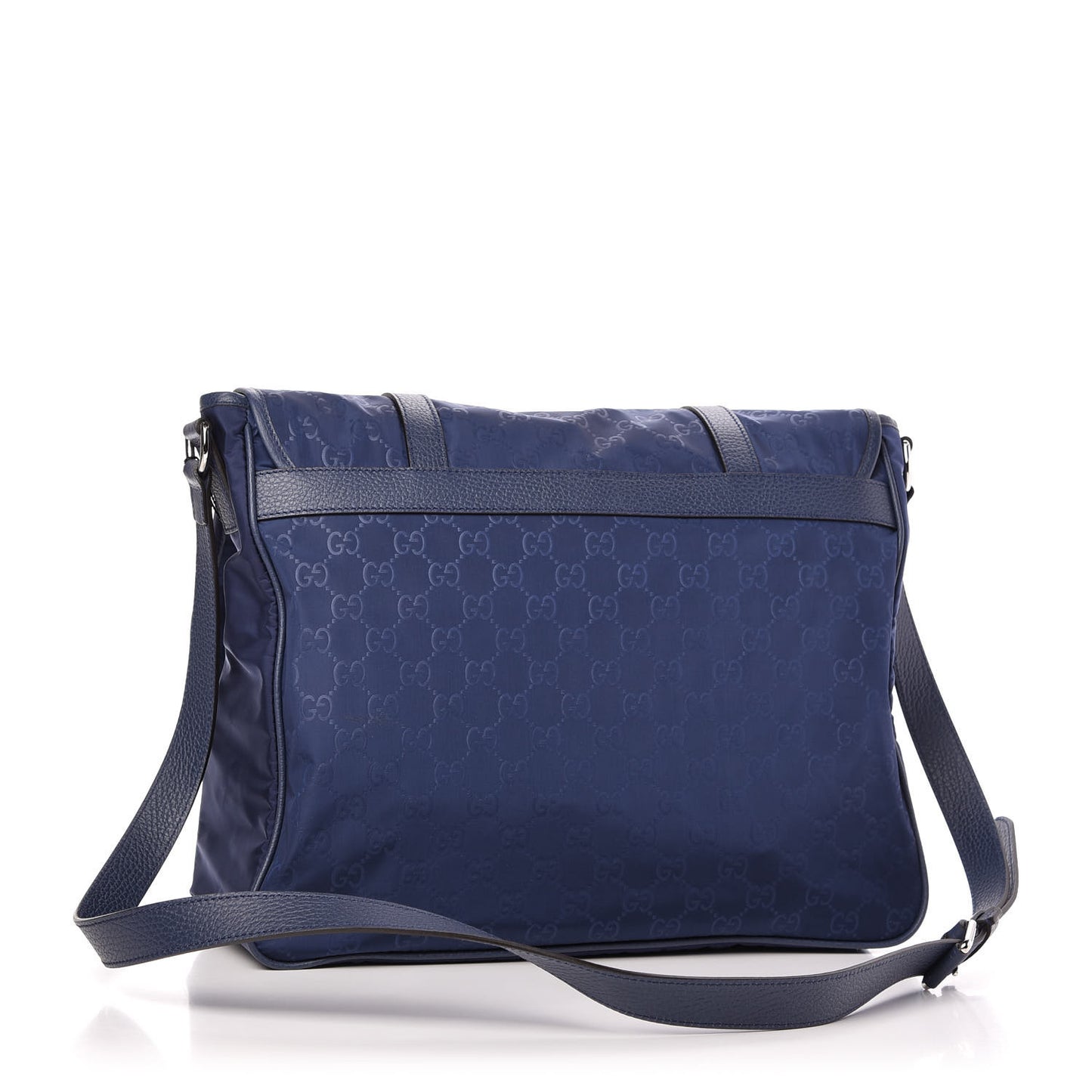 Nylon Monogram Double Buckle Flap Messenger Bag Tide