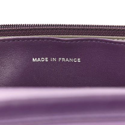 Chanel Patent Quilted Brilliant Wallet On Chain WOC Violet 7 of 12
