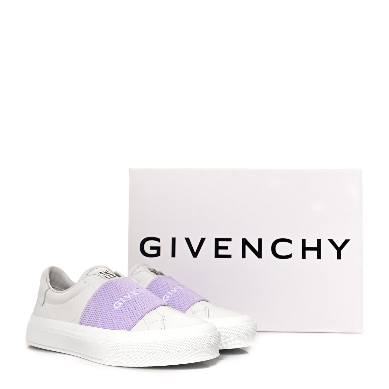 Givenchy Calfskin Band Logo Womens City Sport Sneakers 39 Lilac 9 of 9