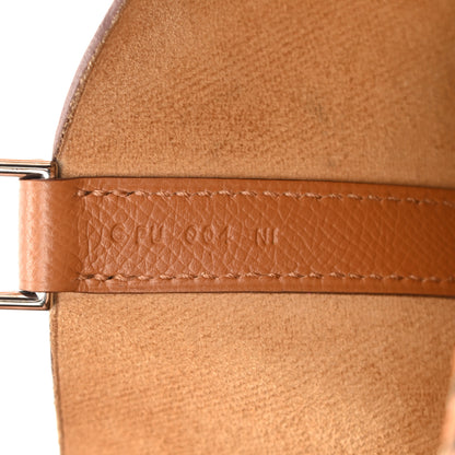 Hermes Epsom Tressage De Cuir Picotin Lock 18 PM Gold Craie Black 7 of 10