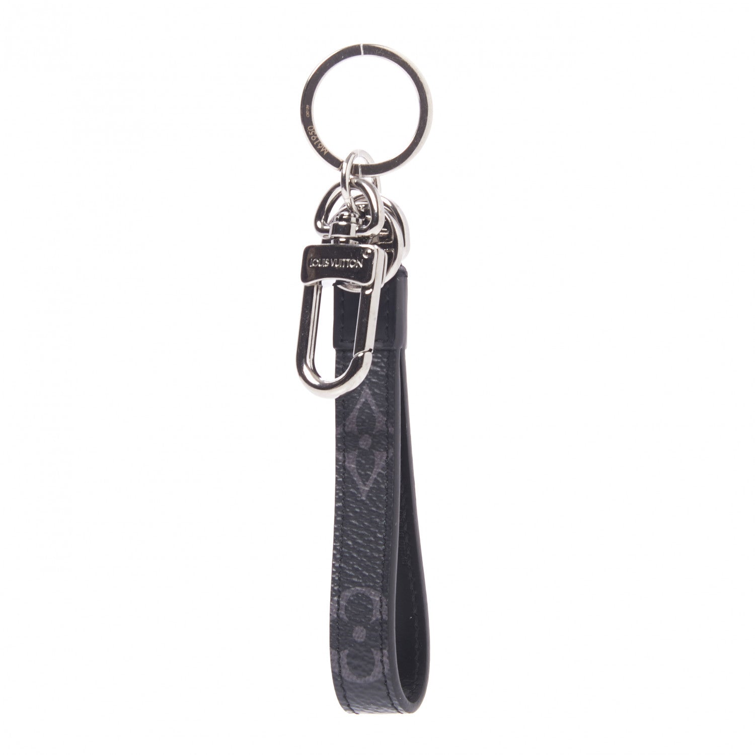 Louis Vuitton Monogram Eclipse Dragonne Bag Charm Key Holder 1 of 4