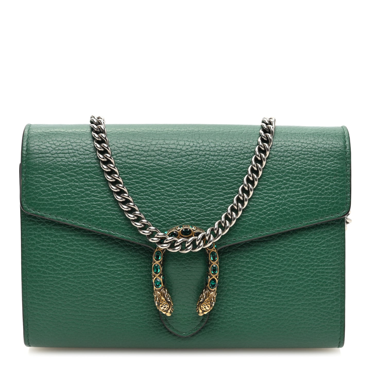 Calfskin Mini Dionysus Chain Wallet Emerald