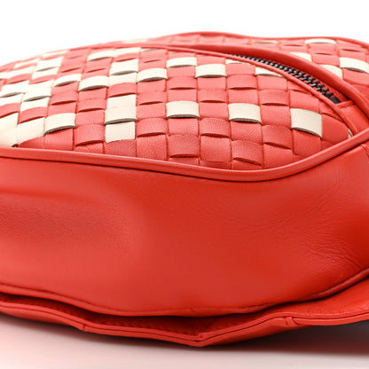 Bottega Veneta Nappa Intrecciato Belt Bag Red White 9 of 11