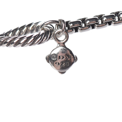 David Yurman Sterling Silver Black Onyx Infinity Necklace 4 of 5