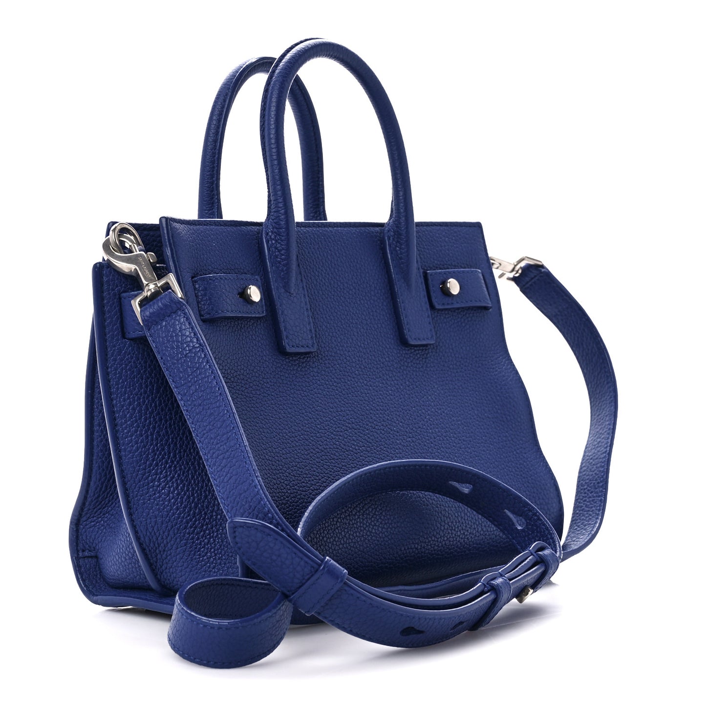 Grained Calfskin Nano Supple Sac De Jour Flash Blue