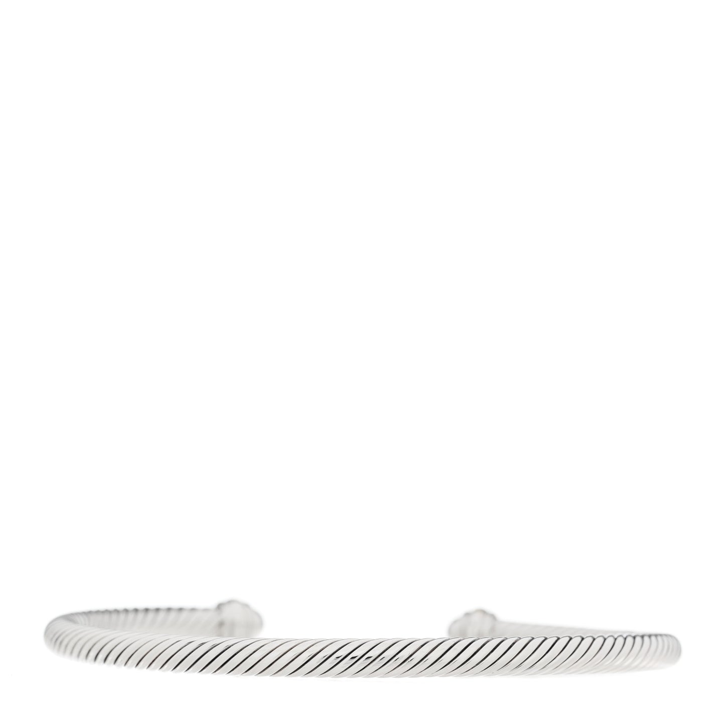 Sterling Silver 18K Yellow Gold 4mm Cable Classics Bracelet