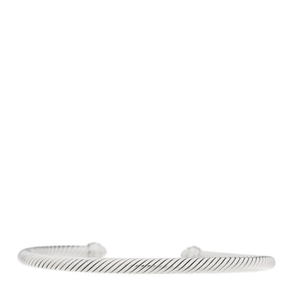 David Yurman Sterling Silver 18K Yellow Gold 4mm Cable Classics Bracelet 2 of 4