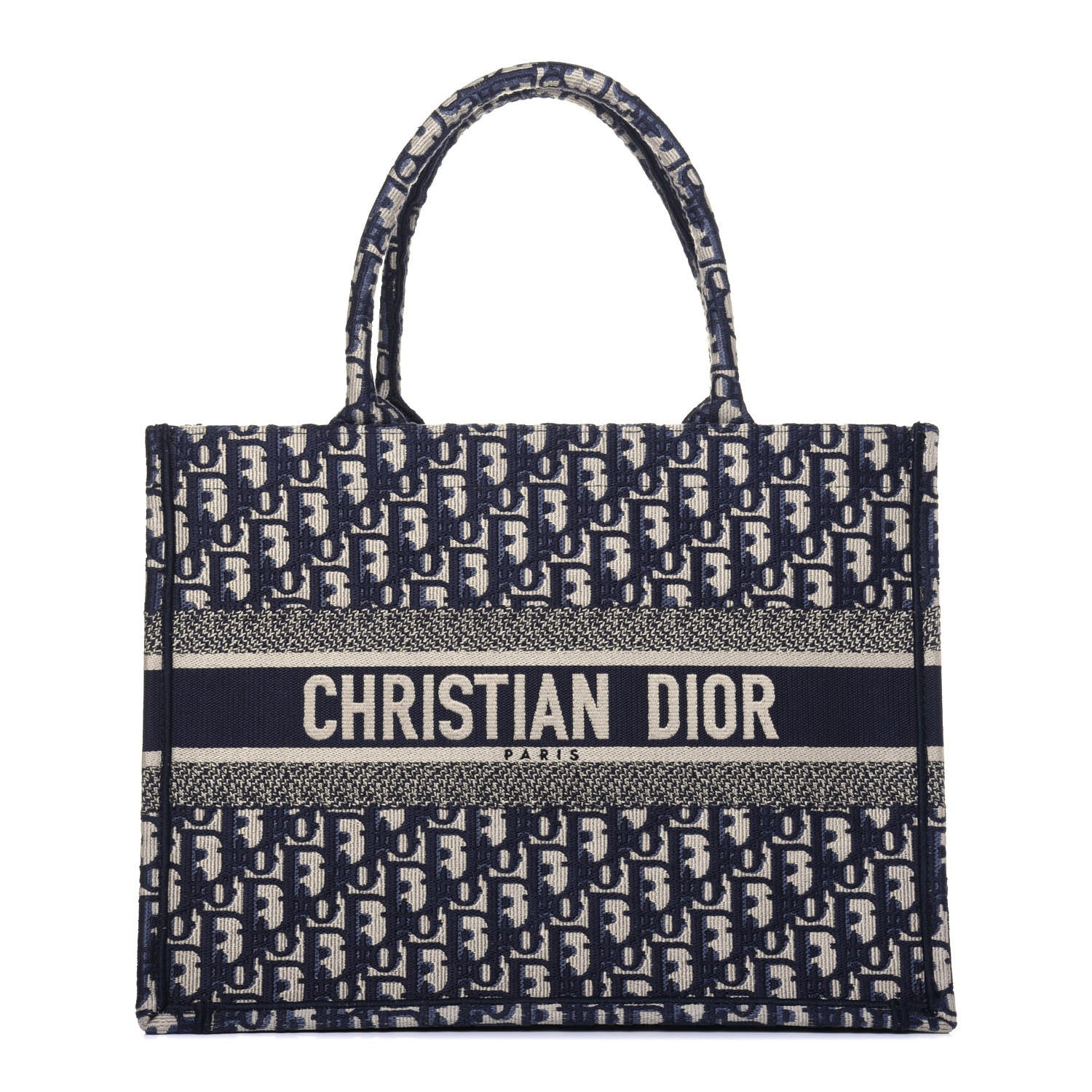 Christian Dior Oblique Medium Book Tote Blue Multicolor 1 of 13