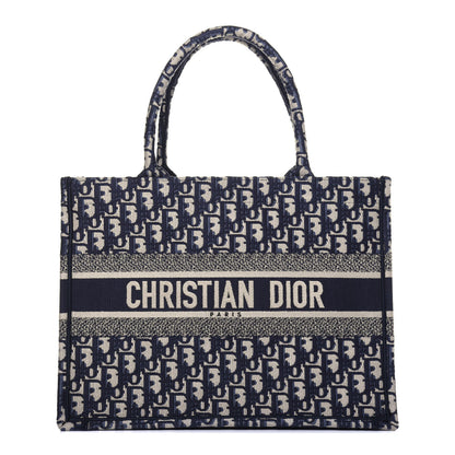 Christian Dior Oblique Medium Book Tote Blue Multicolor 1 of 13