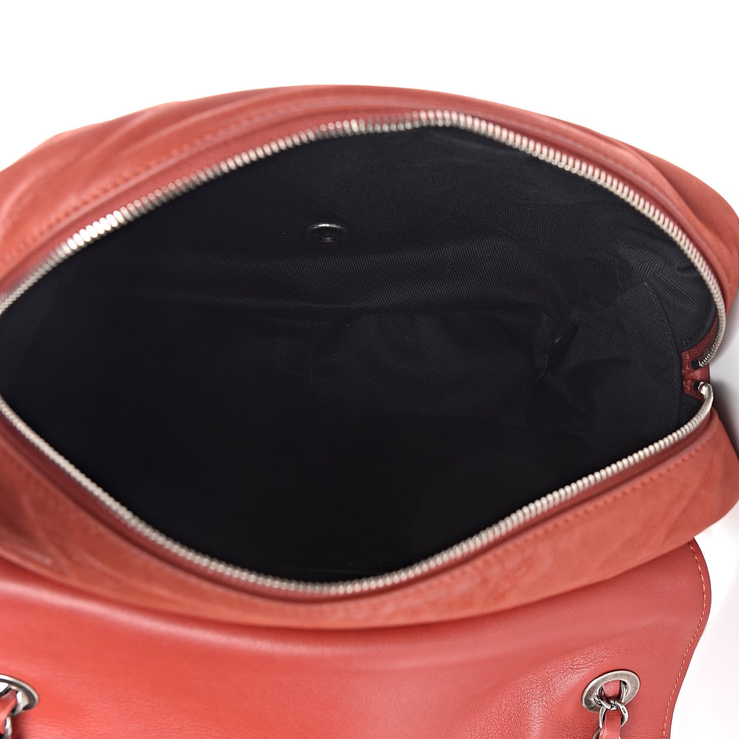 Iridescent Calfskin Medium In the Mix Flap Red