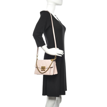 Givenchy Goatskin Quilted Small GV3 Shoulder Bag Natural 2 of 10