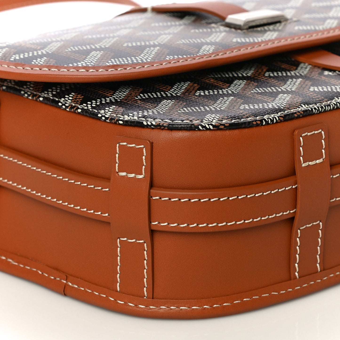 Goyardine Belvedere II PM Messenger Bag Black Gold