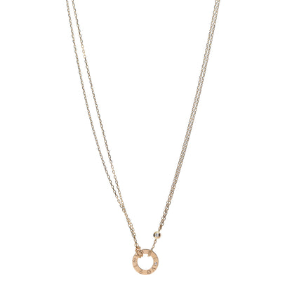 Cartier 18K Yellow Gold 2 Diamond LOVE Necklace 1 of 6