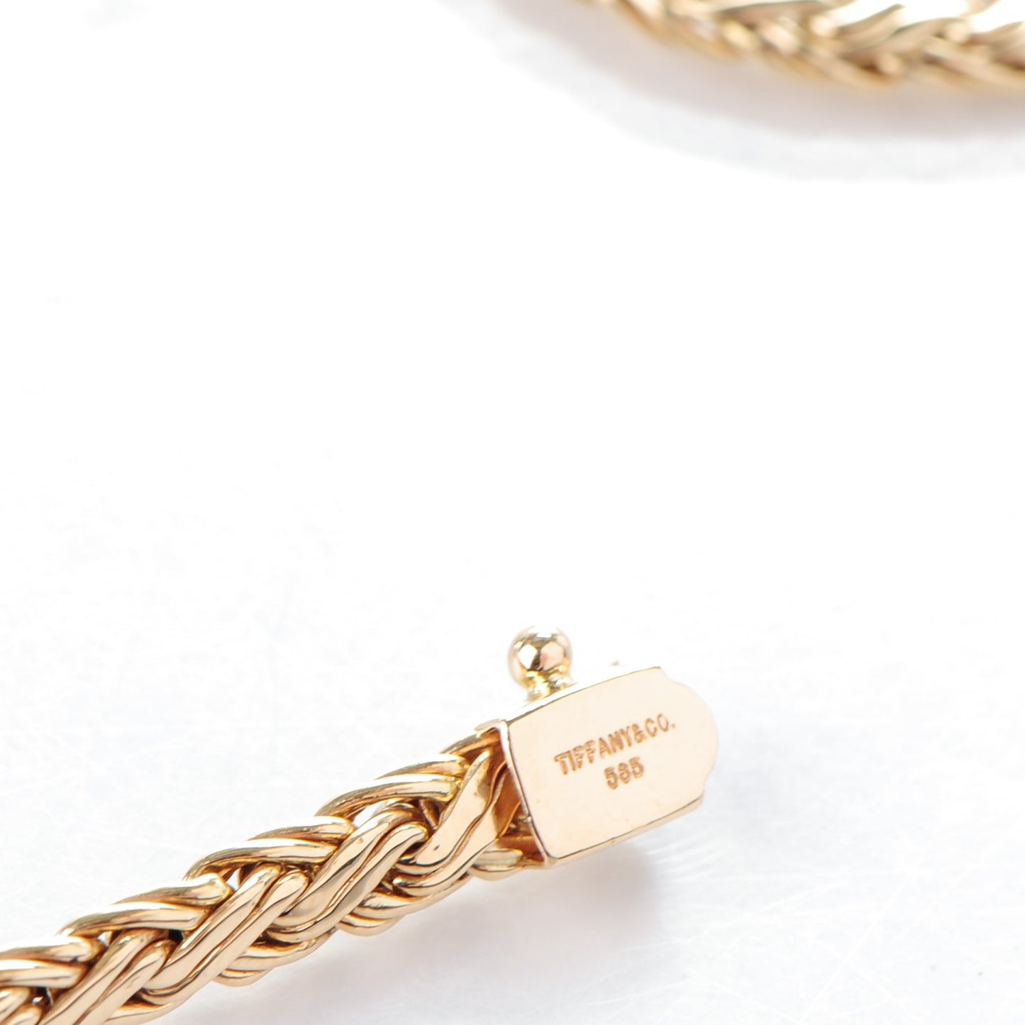 14K Yellow Gold Braided Chain Necklace