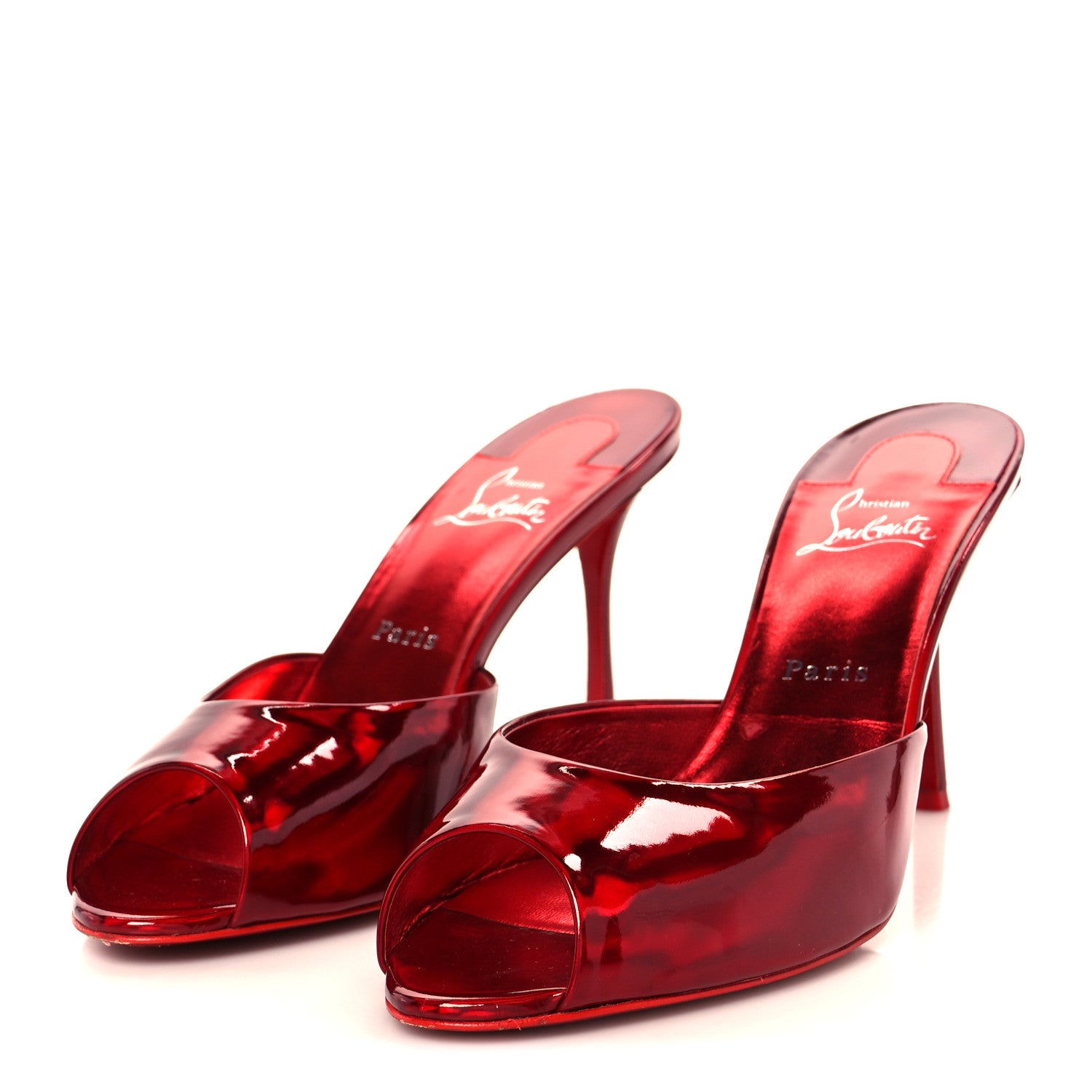 Christian Louboutin Patent Psychic Me Dolly 85 Sandals 41 Loubi