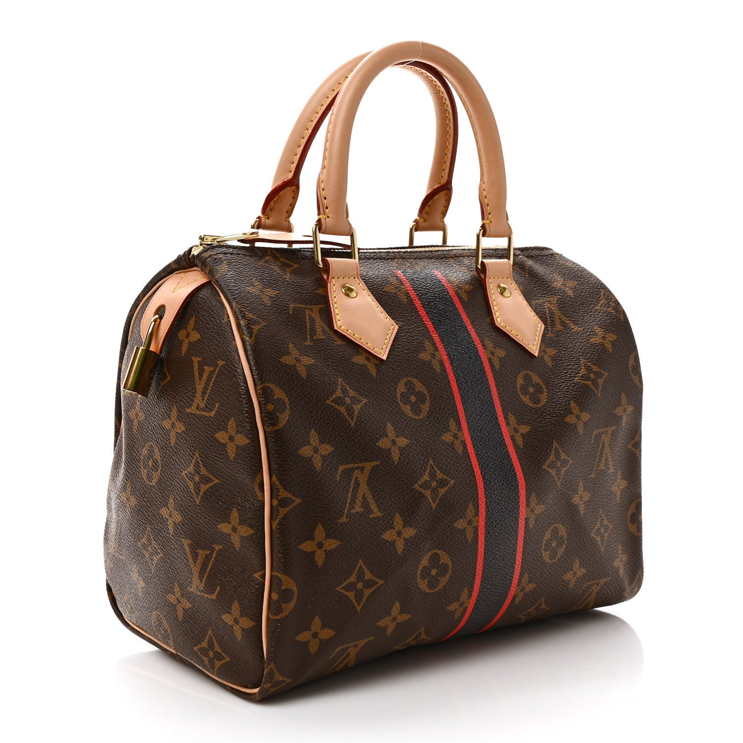 Louis Vuitton Monogram My LV Heritage Speedy 25 Black Red 3 of 10