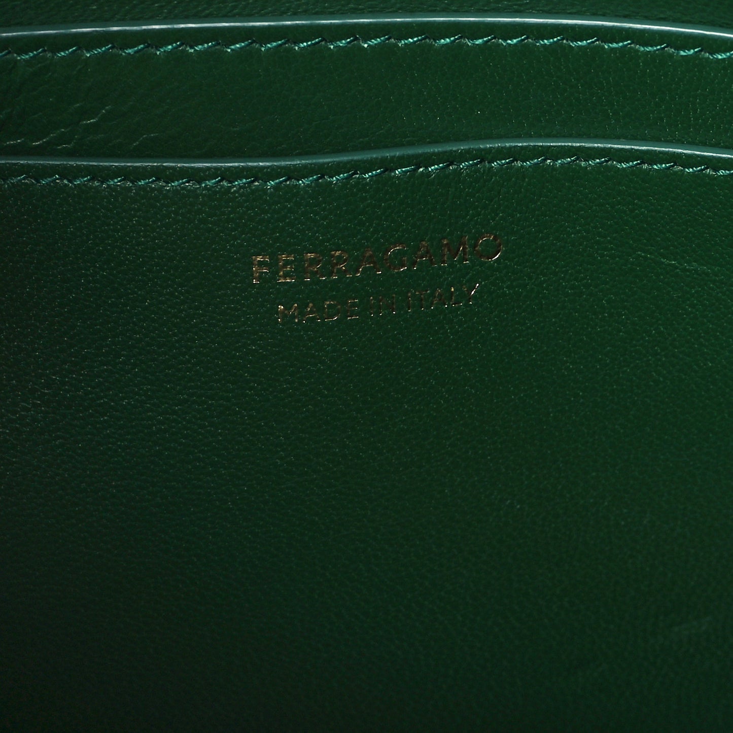 Calfskin Medium Hug Soft Shoulder Bag Forest Green