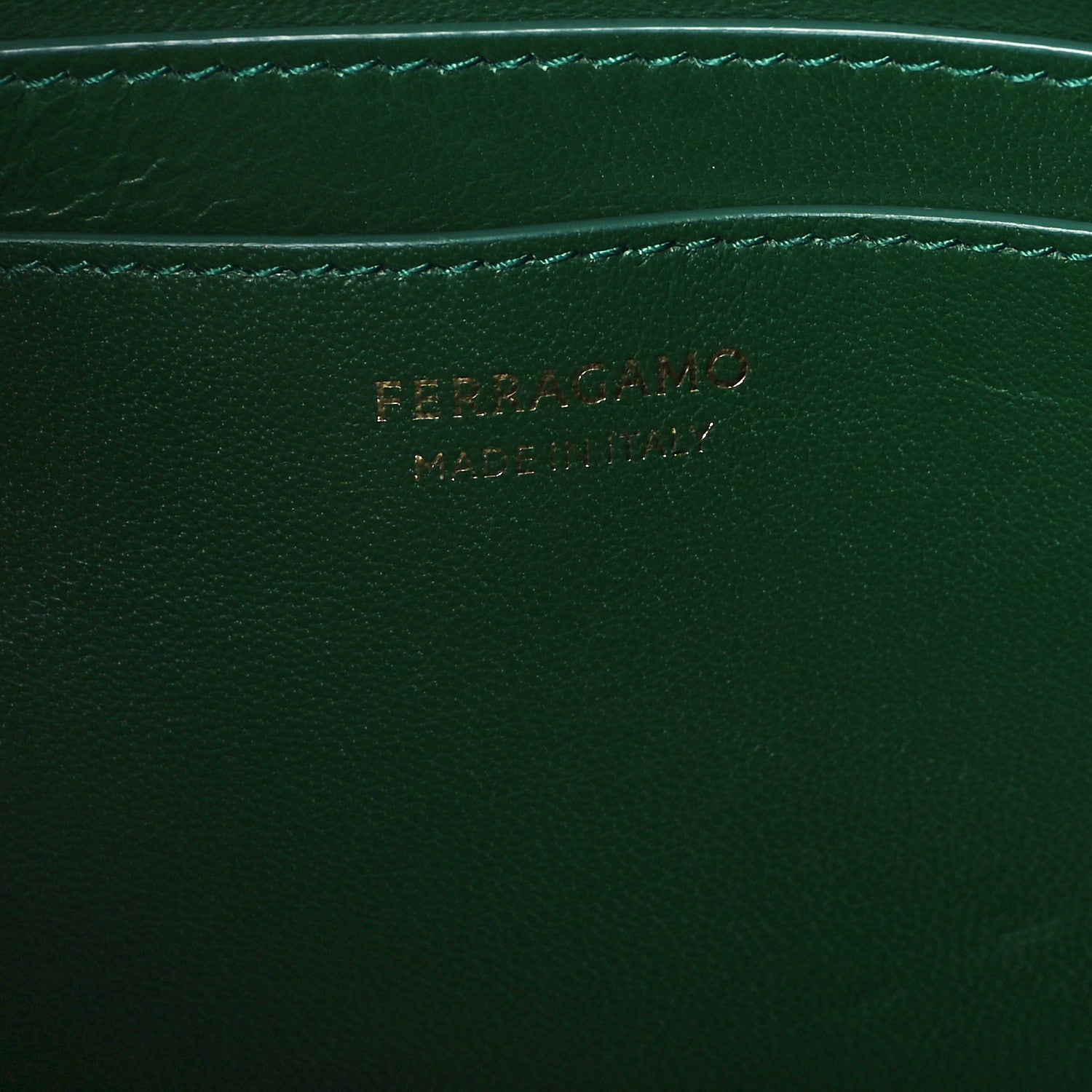 Salvatore Ferragamo Calfskin Medium Hug Soft Shoulder Bag Forest Green 6 of 11