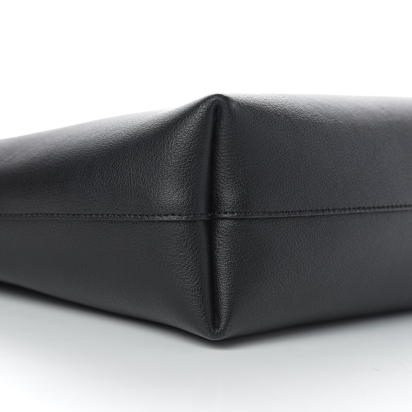 Calfskin Medium Shopping Tote Black