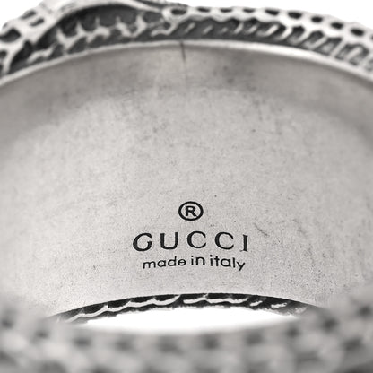 Gucci Sterling Silver GG Marmont Snake Band Ring 64 10.75 4 of 4