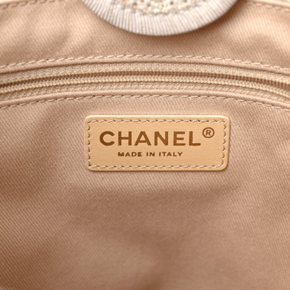 Chanel Lurex Boucle Mini Deauville Tote White 6 of 13
