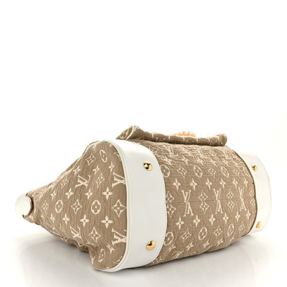 Louis Vuitton Monogram Sabbia Cabas GM White 4 of 11