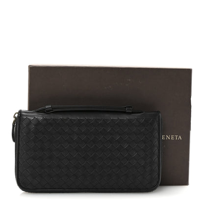 Bottega Veneta Nappa Intrecciato Travel Organizer Wallet Black 7 of 7