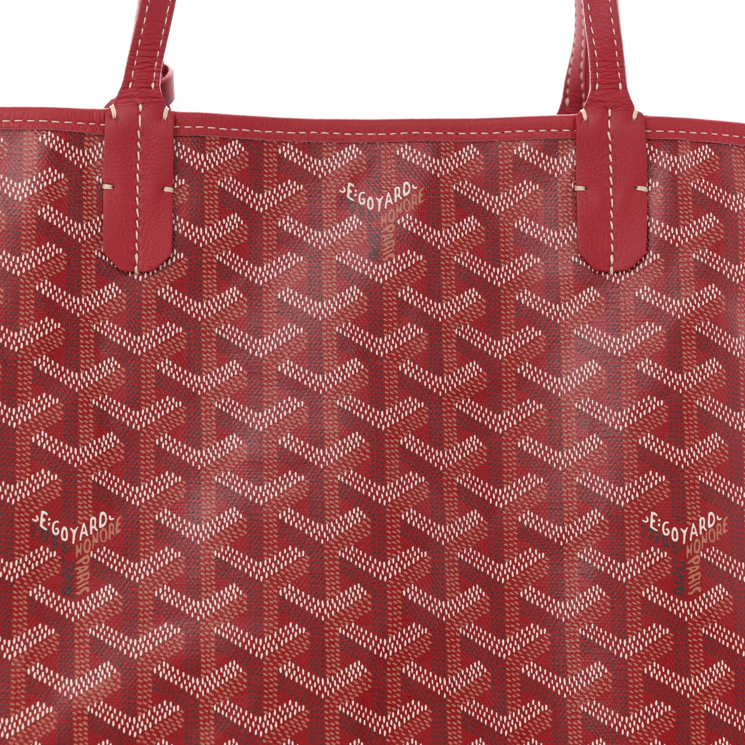 Goyard Goyardine Reversible Anjou PM Red 12 of 17