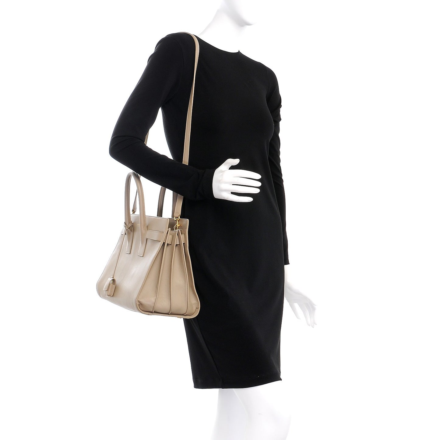Calfskin Small Sac De Jour Beige