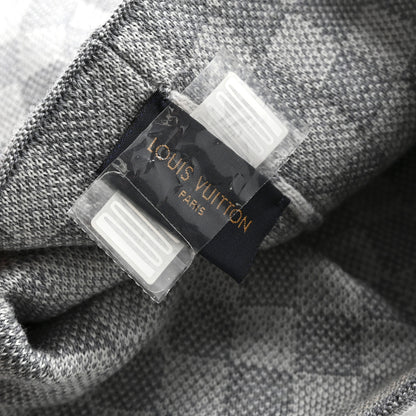 Louis Vuitton Wool Bonnet Petit Damier Beanie Hat Grey 5 of 5