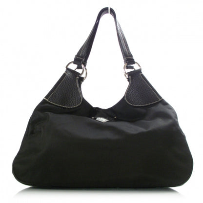 Prada Tessuto Nylon Shoulder Bag Black 1 of 10