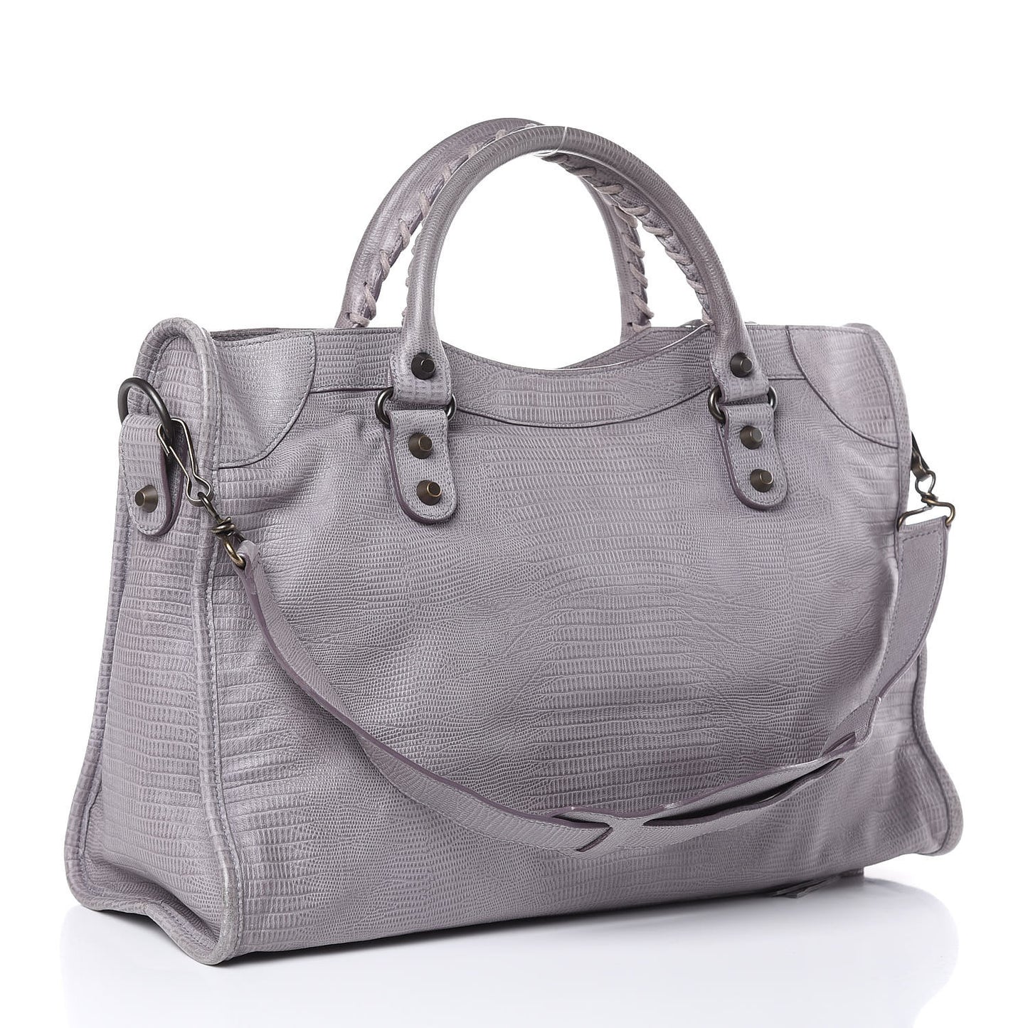 Agneau Lizard Embossed City Fer