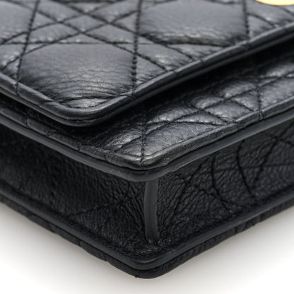 Christian Dior Supple Calfskin Caro Pouch with Chain Black 8 of 10