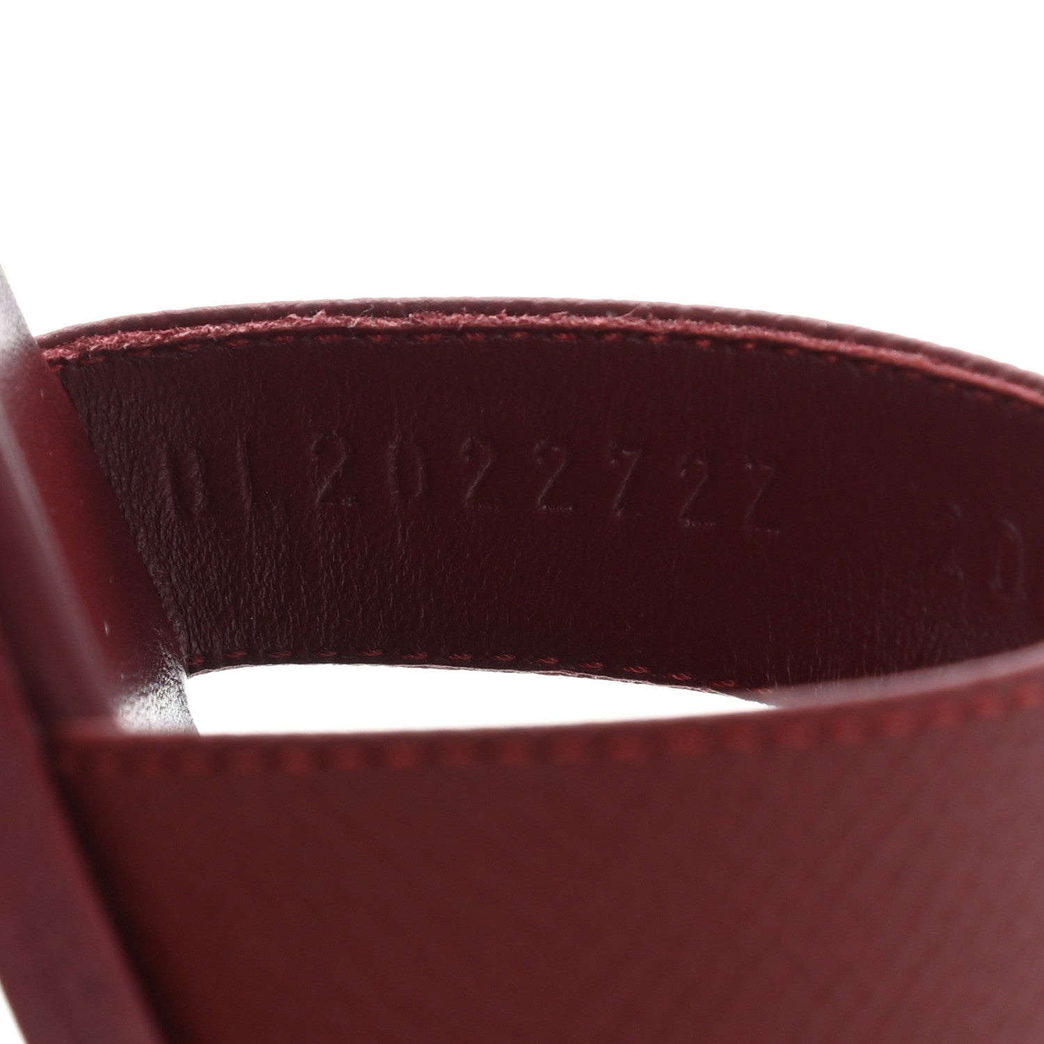 Hermes Epsom Oran Sandals 36.5 Rouge H 7 of 10