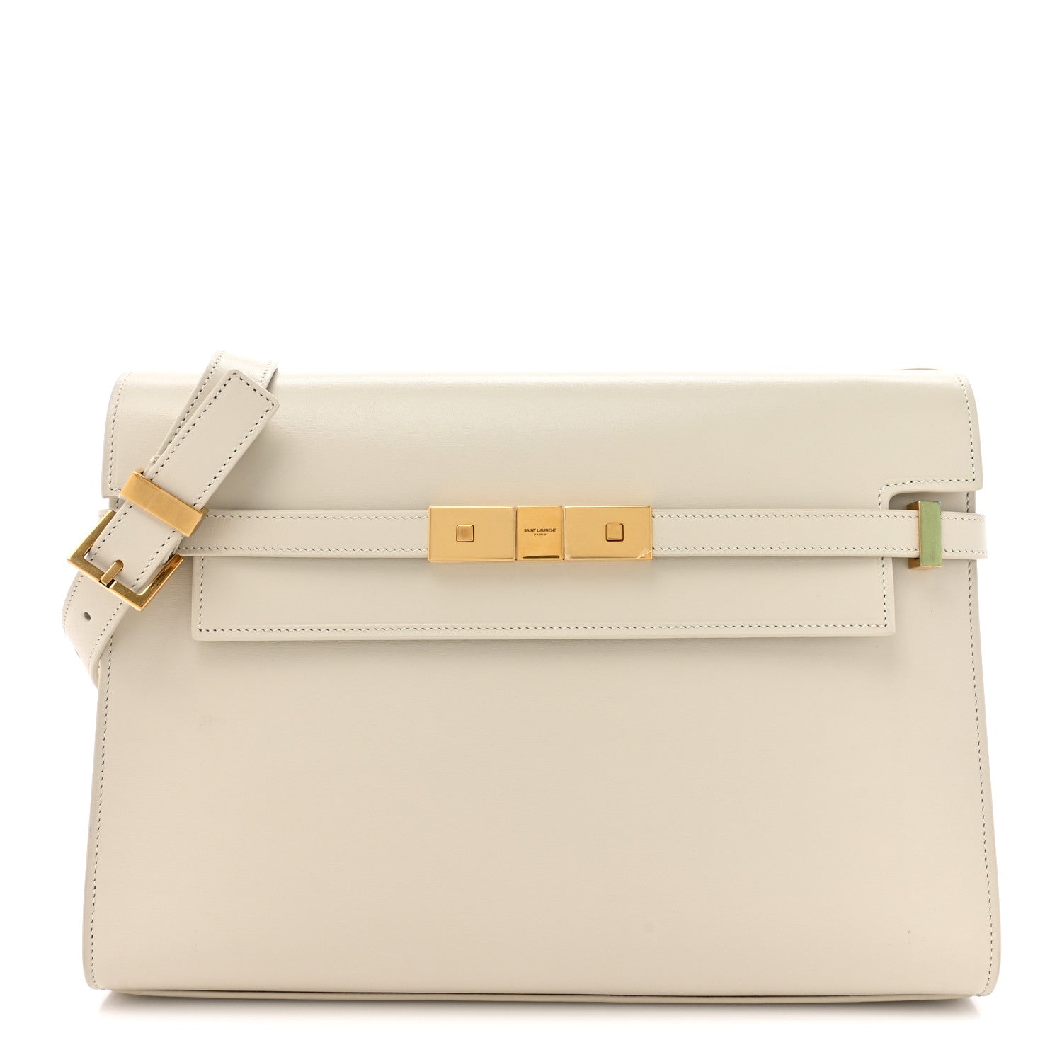 Saint Laurent Smooth Calfskin Manhattan Shoulder Bag Crema Soft 1 of 11
