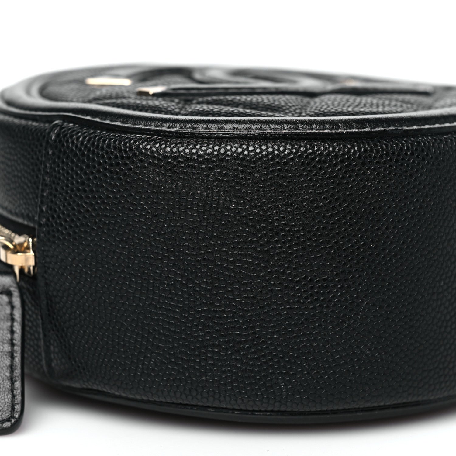 Chanel Caviar Quilted Round Filigree Crossbody Black 9 of 10